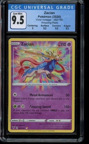 Zacian graded CGC 9.5 for sale on eBay