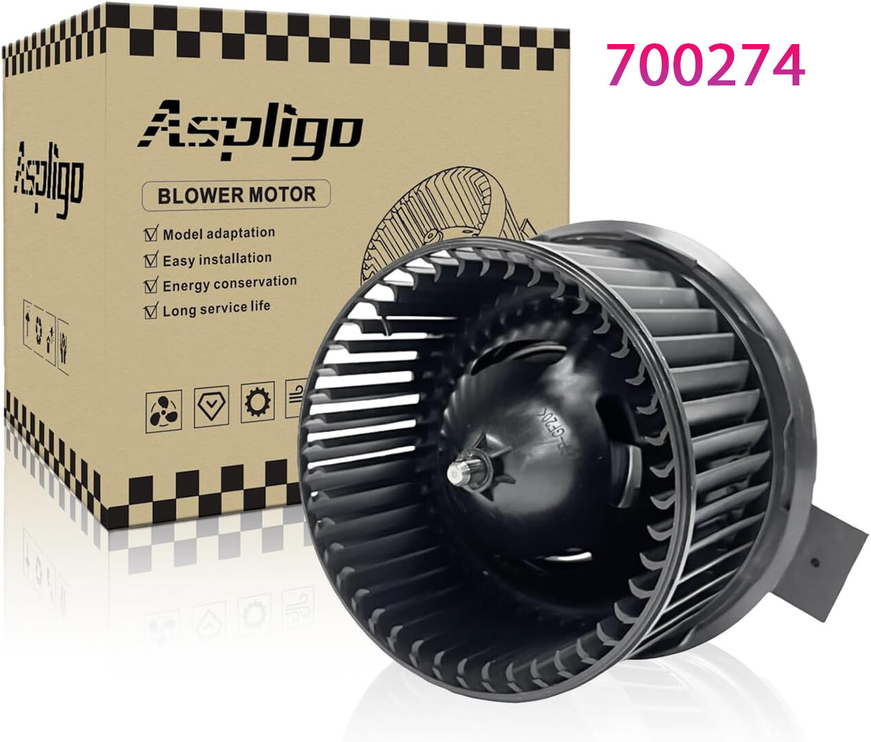 Aspligo 700274 Heater A/C Blower Motor Front For Ford Explorer Taurus 2012-2019