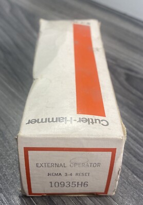 NOS Cutler-Hammer Eaton 10935H-6 External Rest Operator NEMA 3-4 - USA