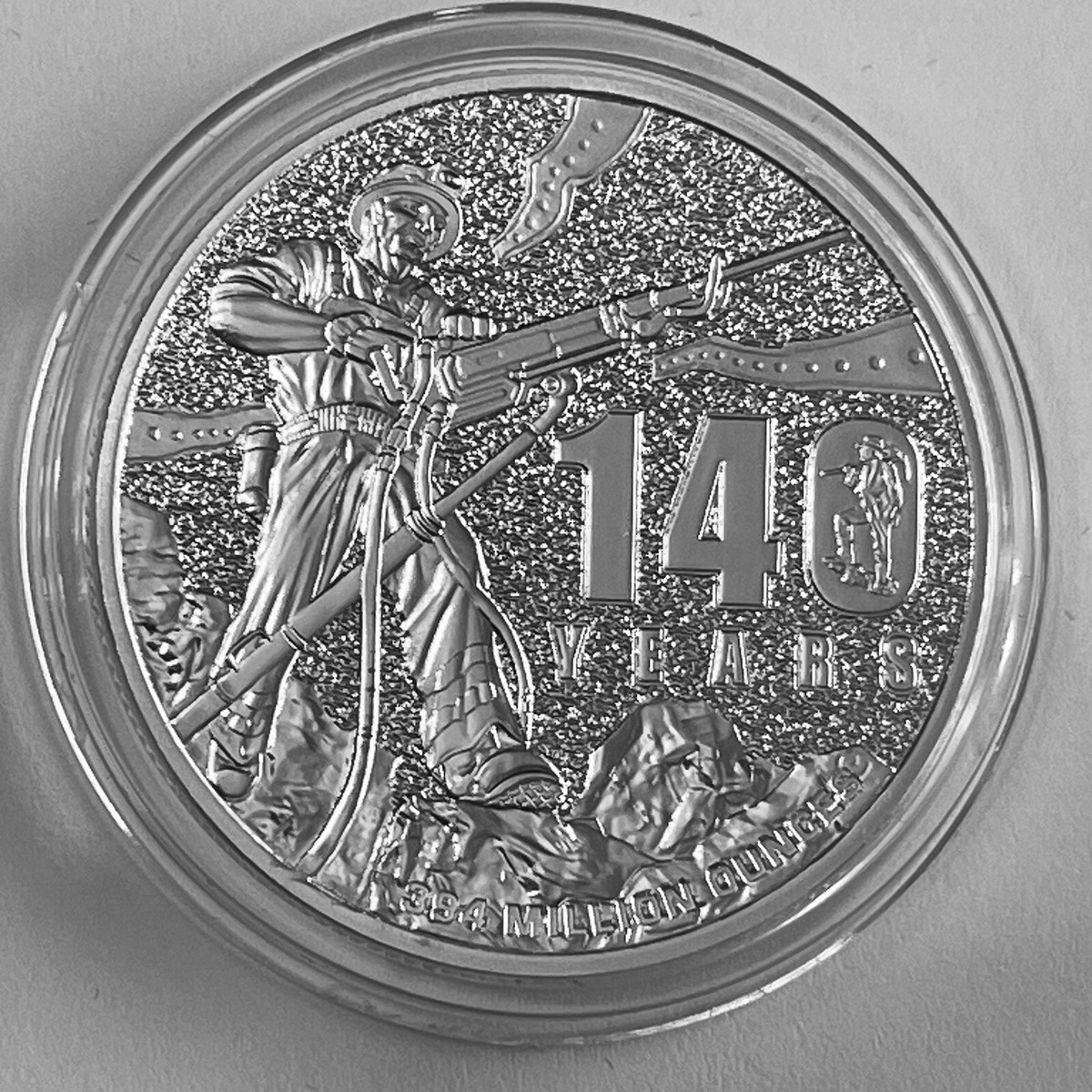 140 Year Anniversary Sunshine Mine RARE 1 Troy Oz .999 Fine Silver