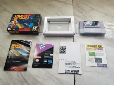 Star Fox (Super Nintendo, 1995) SNES Game CIB VERY NICE Complete in box