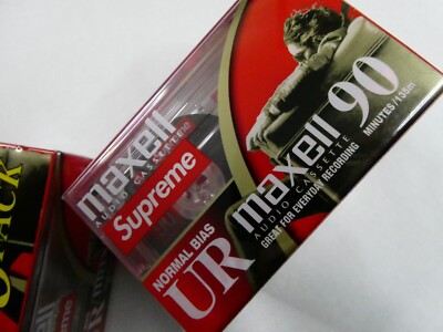 Supreme/Maxell Cassette Tapes (5 PACK), New With Sticker