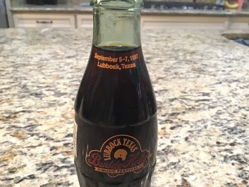 Coca Cola 8 oz. Botella ~ Buddy Holly Music Event ~ Lubbock Texas ~ septiembre de 1997 - Imagen 4 de 8