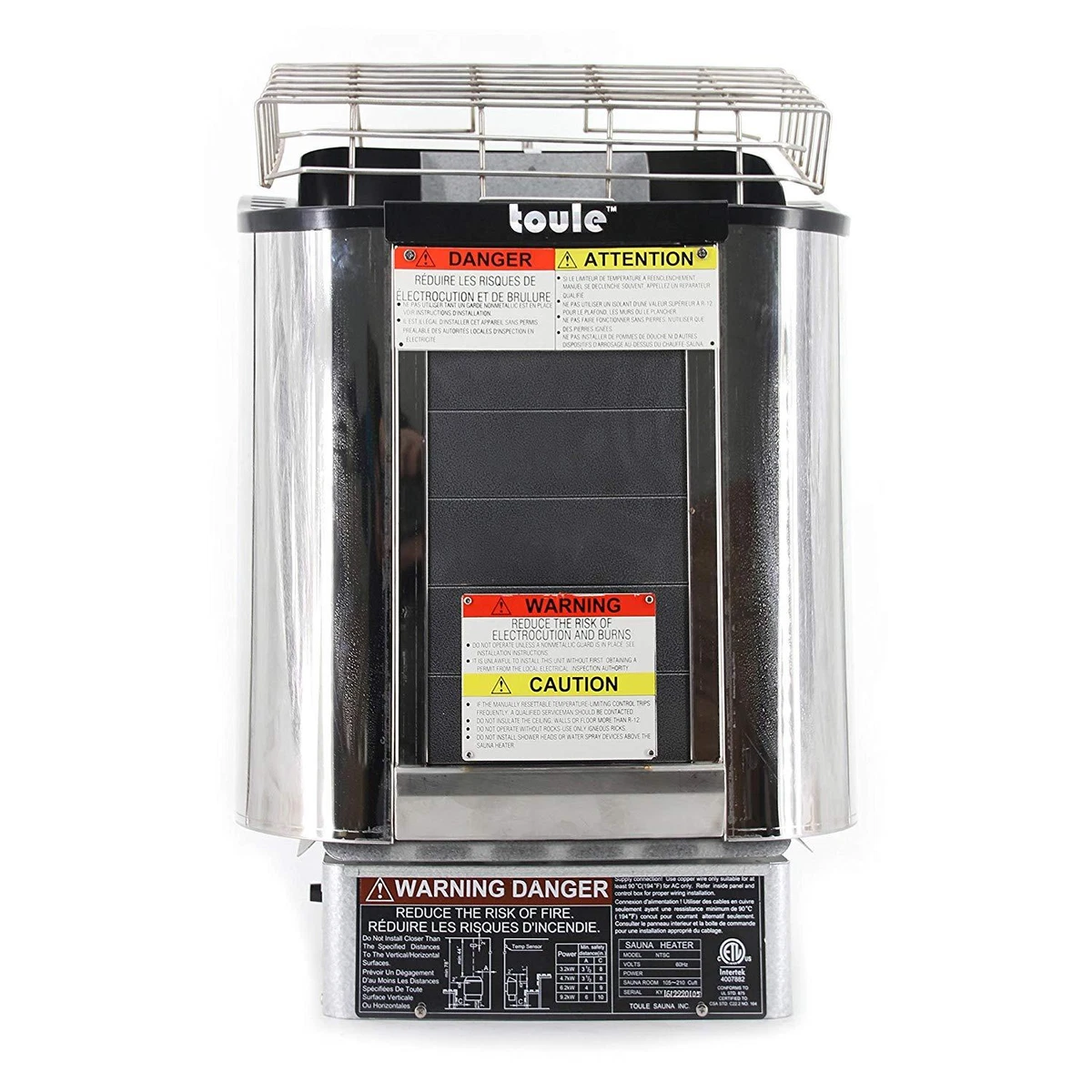 TOULE NTSC60 Wet u0026amp; Dry Sauna Spa Room Heater w/ Digital Wall Controller  6.2 kW | eBay