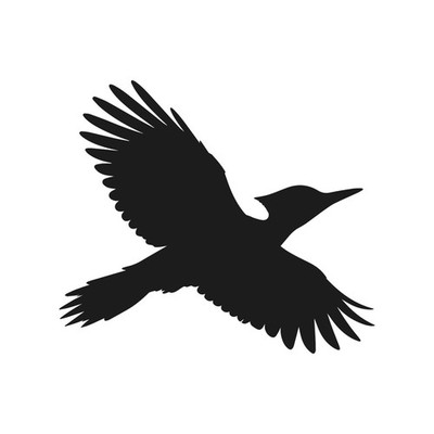 Woodpecker Flying Wildlife Bird Vinyl Decal Window Wild birds life Sticker
