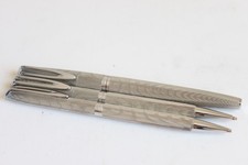 WATERMAN C/F CF MOIRÉ FOUNTAIN PEN with 18K GOLD NIB BALLPOINT PEN & PENCIL