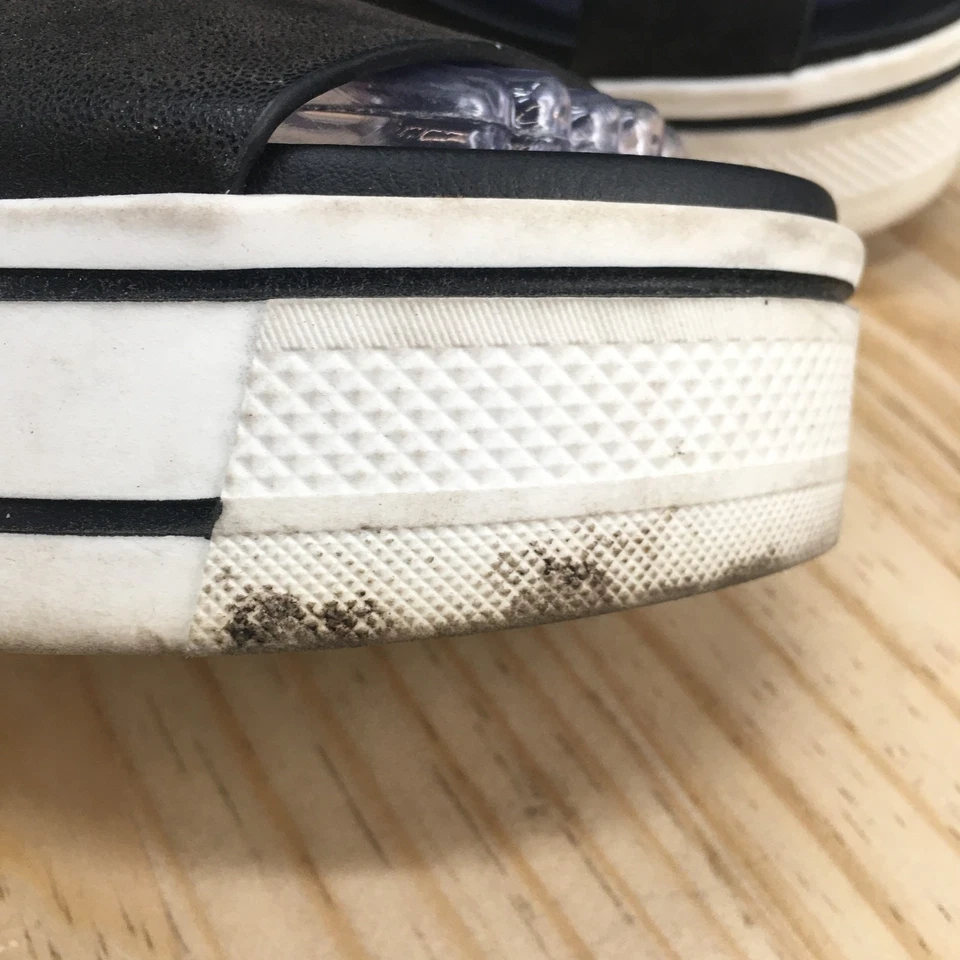 Sandalias MIA para mujer 6,5 M Odelia informales correa al tobillo plataforma negro imitación cuero Foto 4 de 4