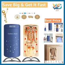 Portable Clothes Dryer 900W Compact Large Capacity Speedy Drying New