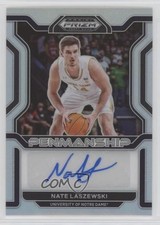 2022 Panini Prizm Draft Picks College Penmanship Silver Nate Laszewski Auto 1u6