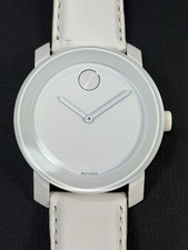 Movado Bold White Ceramic 41mm Watch w/Full Box  New Batt - MB.01.1.29.6000