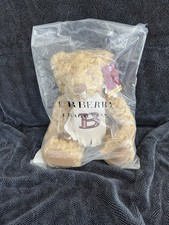 Burberry Teddy Bear Plush Fragrance Nova Check Vintage With Monogram  B  Scarf