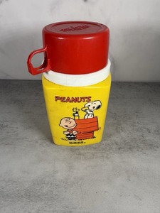 Vintage Peanuts By Shultz Charlie Brown Baseball 8 oz King-Seely Thermos
