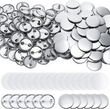 600 Pieces Blank Button Making Supplies round Badge Parts Metal Pin Button Kit f