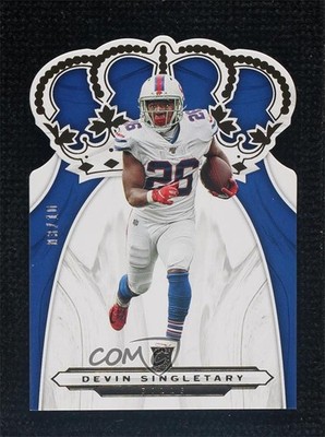 2019 Panini Chronicles Crown Royale Gold 3/10 Devin Singletary Rookie RC 0l5d