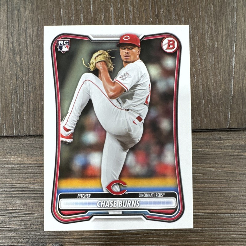 Topps 2025 Bowman Chase Burns Cincinnati Reds #BP-122 Prospects Insert