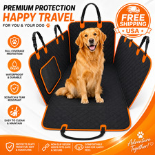 Dog Car Seat Cover Waterproof Hammock Non-Slip Scratchproof Back Seat Protector