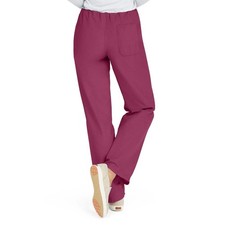 Medline AngelStat Unisex Scrub Pants with Angelica Color Coding - Raspberry Sty
