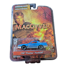 MacGyver 1987 Blue Pontiac Firebird Greenlight Hollywood  1:64 Collectible New