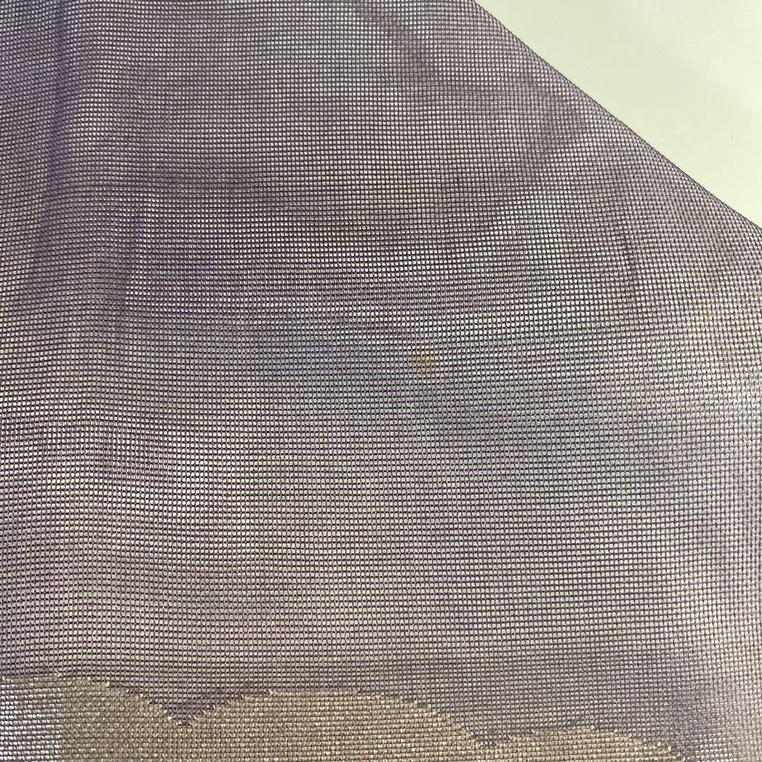 4K1489 Nagoya Obi Silk Summer Clothes Cloud Purple Patterned