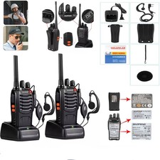 2x Baofeng Walkie Talkie Sprechfunkgeräte Handfunkgerät Set 16KanälePMR 446 MHz