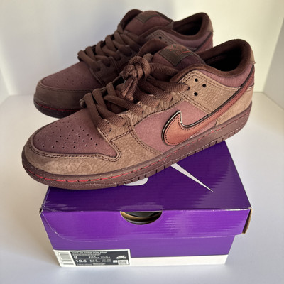 New Mens Size 9 Burgundy Crush Nike SB Dunk Low PRM Skate Shoes FN0619 600
