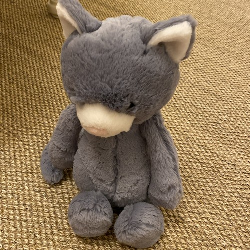 Jellycat Bashful Kitten Grey Plush Soft Toy - Picture 12 of 12