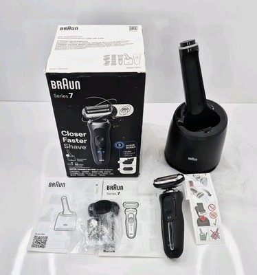 Braun Electric Shaver for Men, Series 7 7185cc, Wet & Dry Shave