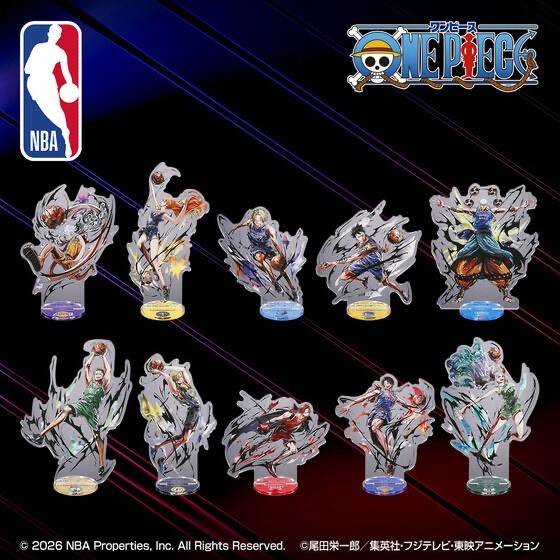 PSL ONE PIECE × NBA Acrylic Stand BANDAI | eBay