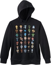 Star Wars Youth Boys Multiple Character Digital Black Hoodie NWT Medium