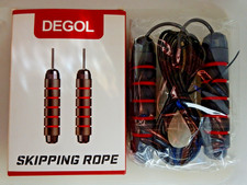 DEGOL Skipping Rope with Ball Bearings Rapid Speed, Length Adjustable Jump Rope