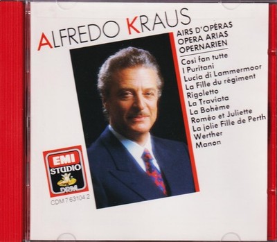 Alfredo Kraus: Opera Arias by Alfredo Kraus (EMI) *New/Sealed CD*