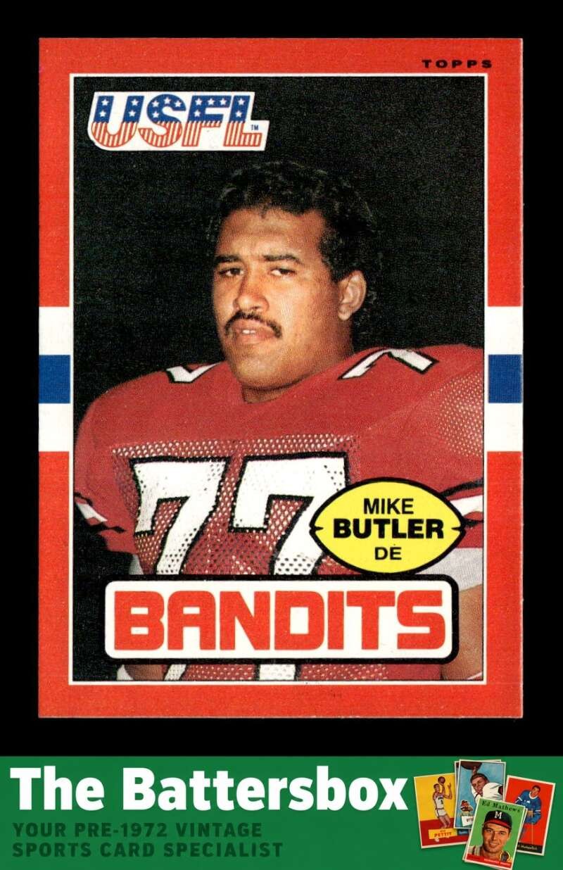 1985 Topps USFL #125 Mike Butler   NM/NM+ X3832367