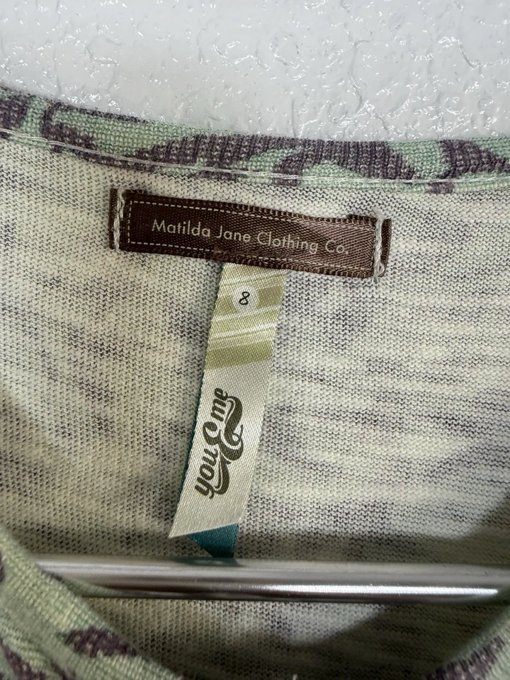 Vestido Matilda Jane Niñas Talla 8 Floral Marrón Volantes Foto 4 de 4