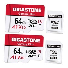   For Switch 1 Only   64GB Micro SD Card 2-Pack, Gaming 64GB Gaming Plus 2-Pack