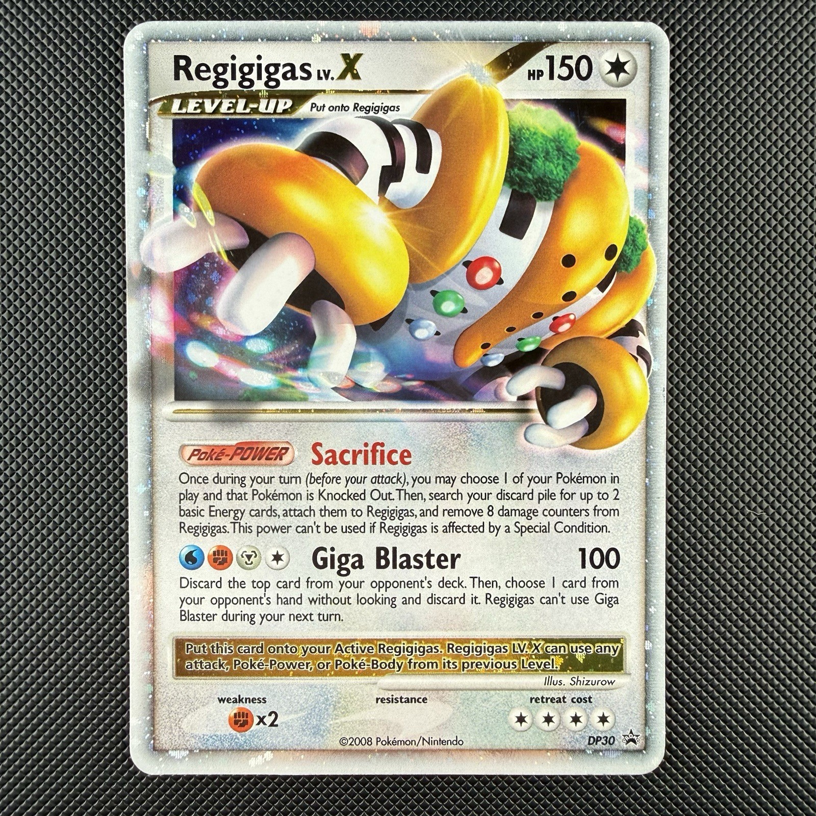 Pokemon TCG Regigigas LV.X DP30 Diamond & Pearl Black Star Promos Holo Card