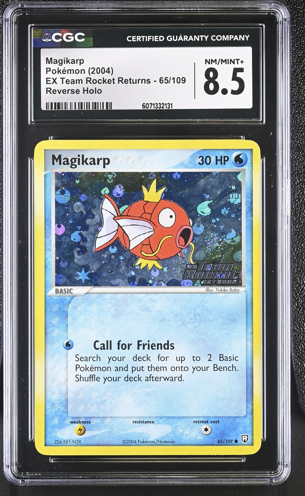 CGC 8.5 Magikarp EX Team Rocket Returns 65/109 Reverse Holo Stamped Pokemon Card