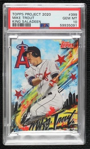 2020 Project 2011 Topps Update /12632 Mike Trout King Saladeen PSA 10 GEM MT