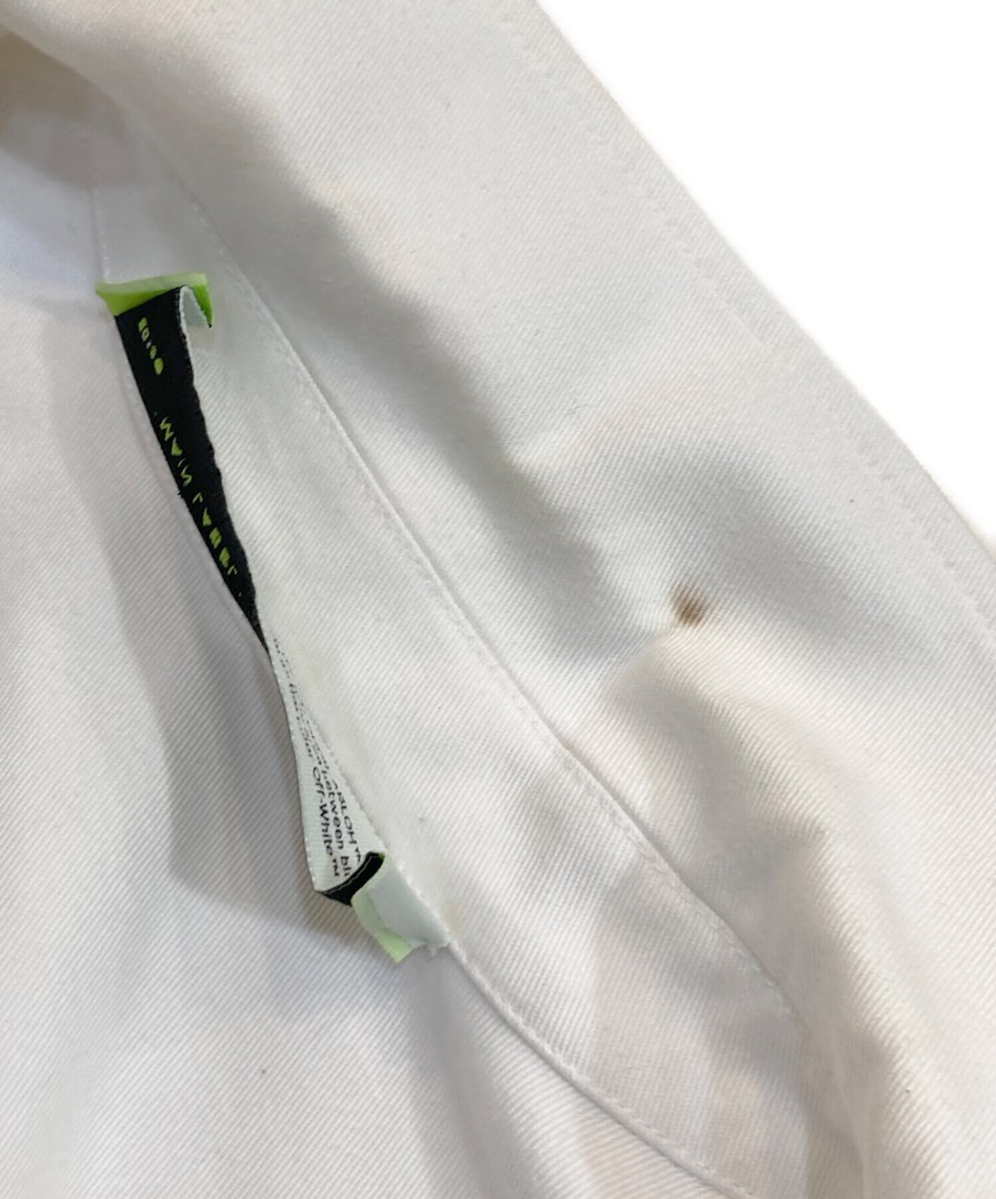 OFFWHITE Cotton Denim Jacket OMGA091F19D07023 Whi… - image 4