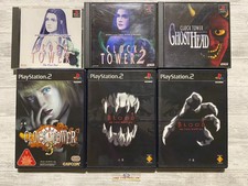 SONY PS 1 2 Clock Tower 1 2 3 & Ghost Head & Blood: The Last Vampire from Japan