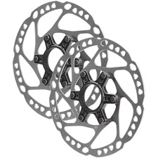 Pack of 2 Shimano GRX SM-RT64-S Disc Brake Rotor with External Lockring - Silver