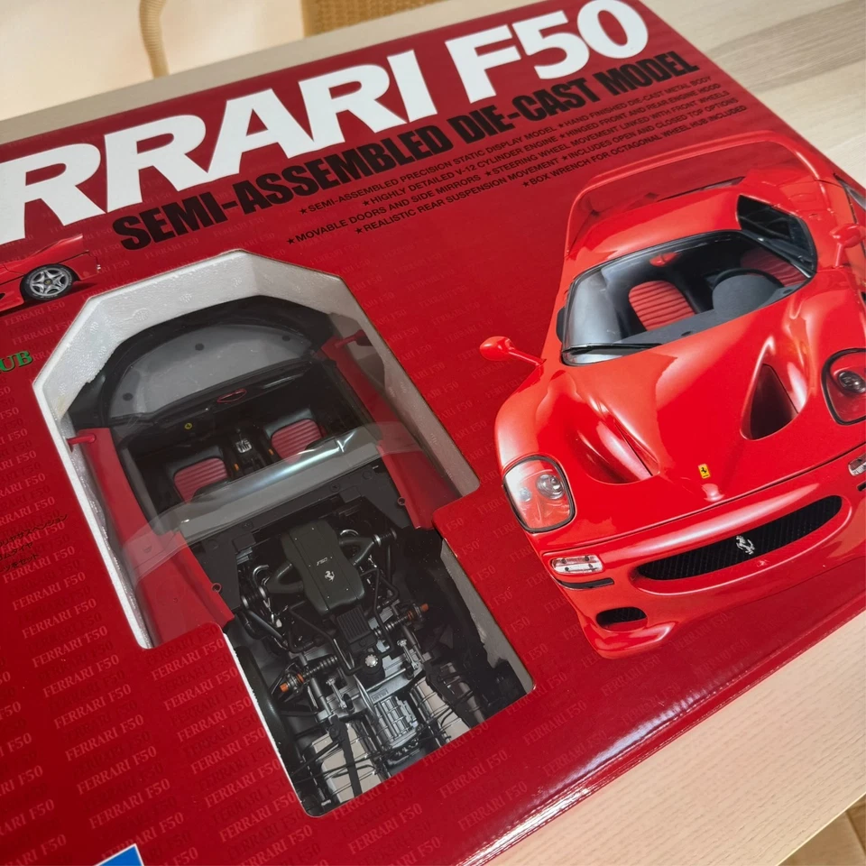 [New] Tamiya Ferrari F50 1/12 Scale Semi-assembled Model Car Red from Japan - Image 2 of 4