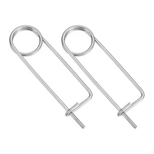 2pcs Steel Cotter Pins, M3x110mm Brooch Shape Cotter Safety Pin, Rectangle