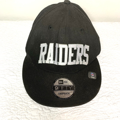 Las Vegas Raiders Hat Cap Snapback NFL 9Fifty Basic Arch Black Adjustable New