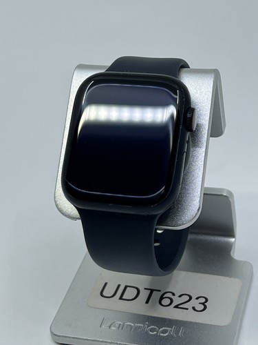 Apple Watch Series 8 45mm Cellular Midnight Aluminum Case Midnight Sport Band - Picture 3 of 10