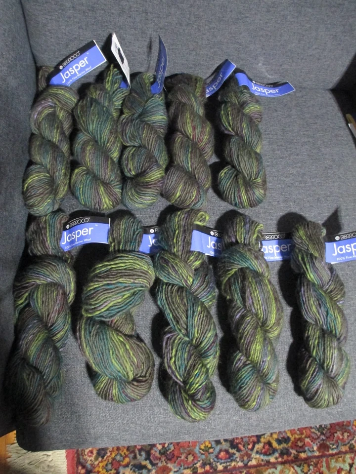 BERROCO JASPIS - 10 STÜCK - GLEICHE FARBSTOFFMENGE - EINGESTELLTE FARBE