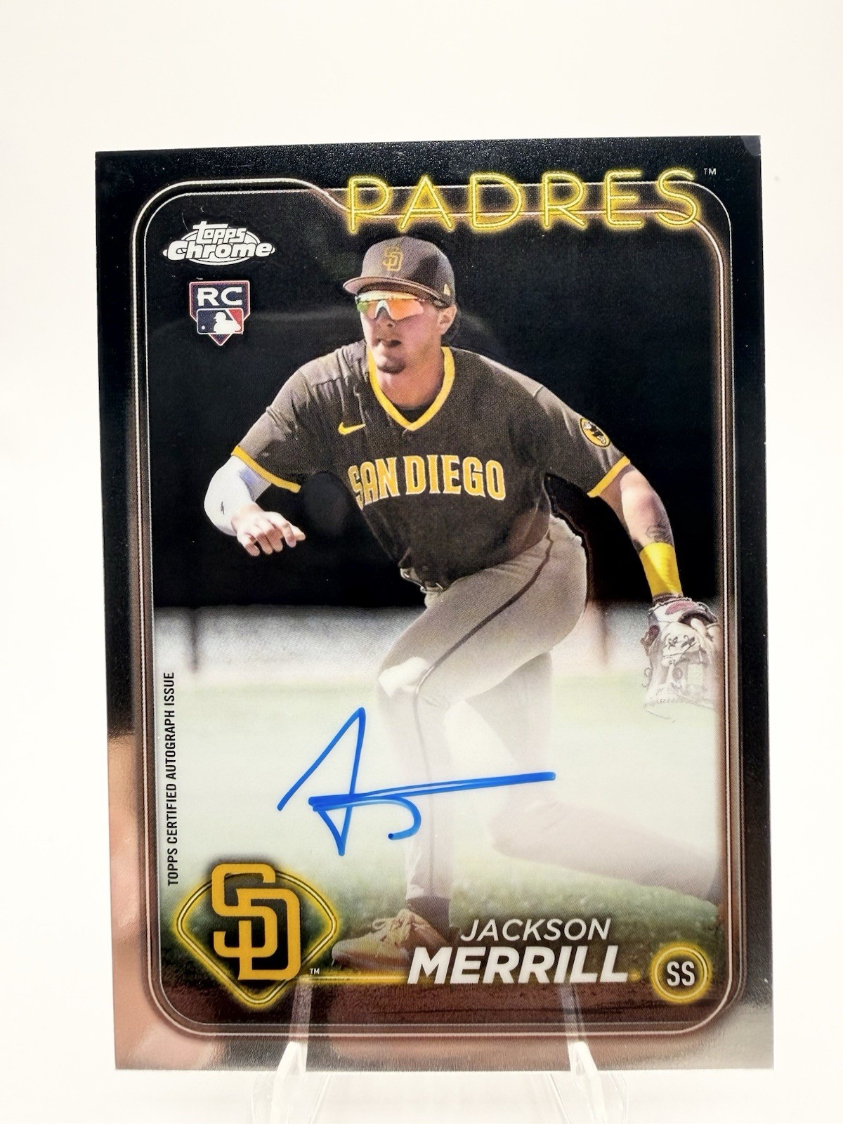 2024 Topps Chrome - Rookie Autographs Jackson Merrill #RA-JME (AU, RC)