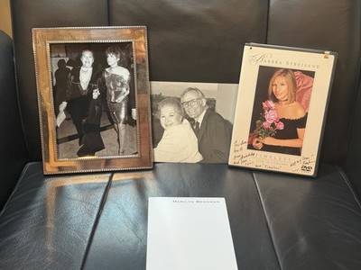 Barbra Streisand Pics &  Timeless  DVD dedicated and signed:  Barbara   2001