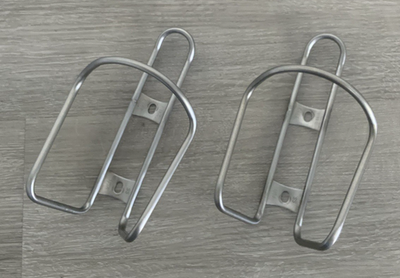 #ad KING CAGE WATER BOTTLE CAGES 2 STAINLESS STEEL 96 GRAMS HARDWARE INCLUDED $48.00