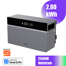 CONOW CBE2000 Pro Balkonkraftwerk Speicher 2kWh 2500W Wechselrichter 4 MPPT