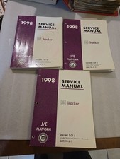 Juego manual de taller Geo Tracker 1998 Chevrolet Chevy libros de servicio
